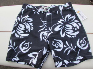 YELLOW RAT SURF TRUNKS HAWAIIAN PRINT MODEL 30” NAVY / イエローラット　サーフトランクス　ハワイアンプリント　３０インチ　ネイビー