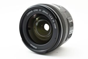 ★新品級★ キヤノン Canon EF 28mm F2.8 IS USM 《レンズフード・キャップ付き！》★完動品★ #0852 #41218059 #0853