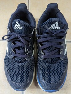 adidas アディダス★キッズ　スニーカー　ネイビー　22.5cm