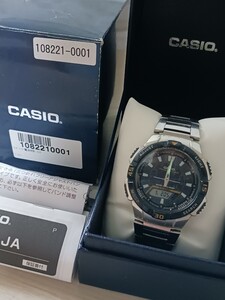 CASIO 腕時計 5208 AQ-S800W メンズ ソーラー ライト アラーム カシオ 稼働品　(ロ)