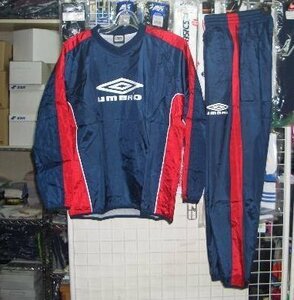 UBA4540 アンブロ ライインドピステ 上下裏地メッシュ紺 S～Mサイズ umbro 新品 レトロ 即決価格/