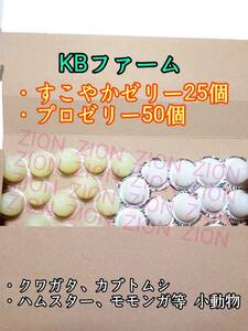 KBファーム すこやかゼリー16g 25個 プロゼリー16g 50個 クワガタ カブトムシ 小動物 ハムスター モモンガ ハリネズミ 昆虫ゼリー