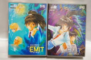 FM TOWNS エミット EMIT Vol.1 時の迷子 + Vol.2 命がけの旅 2本セット / KOEI 光栄 赤川次郎 いのまたむつみ 小室哲哉 / FMT FMタウンズ