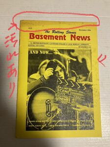 ローリングストーンズ ファンジン ベースメントニュース the Rolling Stones.Basement News.1996年12月号 #17