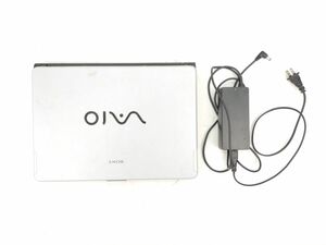 8 ソニー バイオ VGN FS31B PCG 7A1N ノート パソコン タイプ F 通電確認済 ジャンク 銀色 シルバー VAIO SONY◆インテル intel Windows