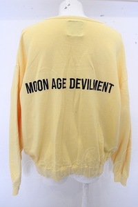 Moonage Devilment(清春) カットソー.Embroidery Pull Over /イエロー/44 O-23-02-27-016-Mo-sho-YM-ZT276