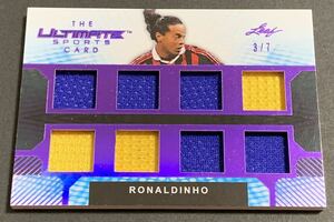 2019 Leaf Ultimate Sports Card Ronaldinho Jersey /7 TUC-28 ロナウジーニョ　ジャージ　7枚限定