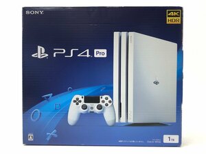 △【4】初期化済み SONY PS4 Pro CUH-7200B グレイシャーホワイト 1TB 同梱不可 1円スタート