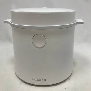 ‡0836 LOCABO 糖質カット 炊飯器 2021年製 JM-C20E ホワイト 炊飯ジャー 5合炊き 通電確認済 取説付