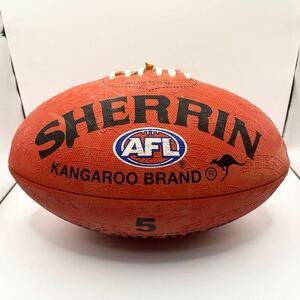 新品　未使用　SHERRIN ラグビーボール　レア　入手困難　AFL カンガルーブランド　スポーツ用品