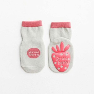 ☆ ストロベリー ☆ Sサイズ（10cm） ☆ キッズ ソックス 滑り止め sesocks04 ベビー 靴下 滑り止め ソックス キッズ くつ下