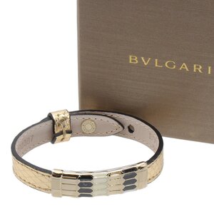 ★E2716 未使用 ブルガリ セルペンティ パイソン ブレスレット GS・B15・280087 メタリックゴールド BVLGARI レディース★