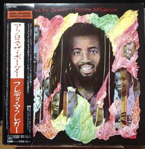 【RG035】FREDDIE McGREGOR 「Across The Border (アクロス・ザ・ボーダー)」, 84 JPN(帯) 見本盤/初回盤　★ルーツ・レゲエ