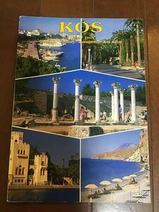 古い洋書　ギリシャコス島観光　KOS touristic guide mythology history monuments KOS today