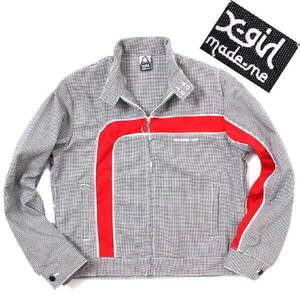 X-girl × MADE ME Harrington Jacket 千鳥柄 ジャケット 定価14,000円 sizeM 05173501 エックスガール メイドミー