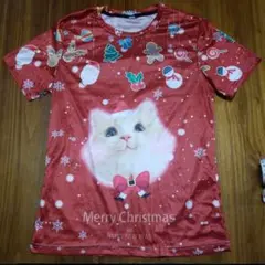 おもしろTシャツ【猫クリスマス】⑬