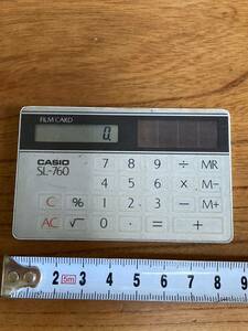 レトロ　CASIO　カード型 計算機 電卓
