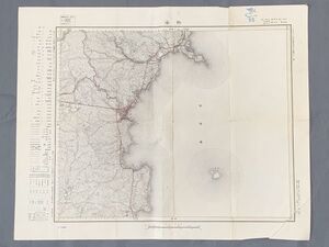 【古地図】昭和22年印刷　『静岡県（伊豆国）・熱海』 明治18年測図　5万分の一地形図　～旅の軌跡～　大量出品　Ｋ0705Ｕ