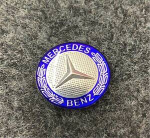 メルセデスベンツ　直径29mmエンブレム Mercedes Benz用　ブルー