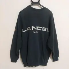 ヴィンテージ LANCEL ランセル デカロゴ トレーナー スウェット M