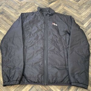 KE970 FILA ゴルフ 中綿 アウター ブラック M