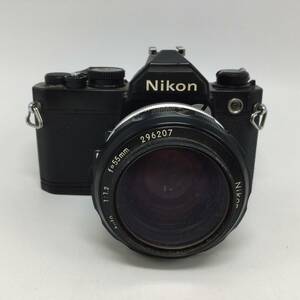 O82♪【動作/精度未確認】NIKON ニコン FM フィルムカメラ NIKKOR-S・C AUTO 1:1.2 f=55mm レンズ 現状品 ジャンク品 ♪