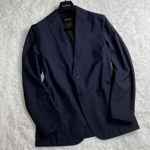 【極美品/希少L】UNITED ARROWS green label relaxing CANNICOカノニコ生地 テーラードジャケット ネイビー