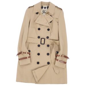 極美品 バーバリー ロンドン BURBERRY LONDON コート トレンチコート 裏チェック 英国製 アウター レディース UK8(M) ce01ob-rm10f12965