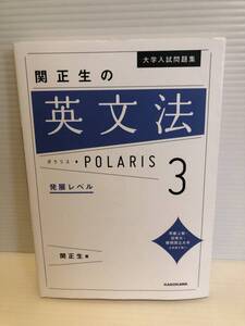 ※送料込※「大学入試問題集　関正生の英文法　ポラリス3　発展レベル　POLARIS　KADOKAWA」古本