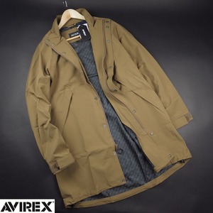 新品★AVIREX/アヴィレックス/【AVI-TEX】裏面総柄ミリタリーステンカラーコート2145/54TAN/【L】￥29480