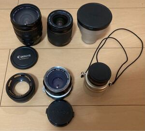 【1円スタート】SONY●Canon●Nikon●etc...●カメラレンズまとめ●NIKKOR-H Auto 1:2 f=50●ULTRASONIC EF 24-85●VCL-ST30●etc..