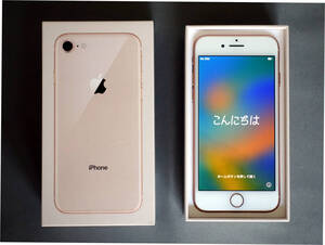 iPhone8 64GB Gold シムフリー バッテリー82%　美品