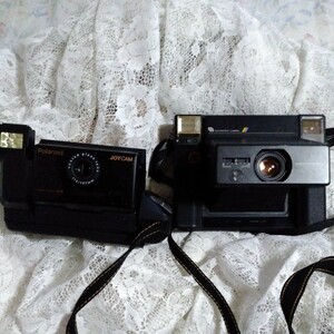 激レア　レトロ　エモイ　フジ　インスタントカメラ　フォトラマ850E Hi CRYSTAL Polaroid　ジョイカム　JOYCOM 　２台まとめて激安