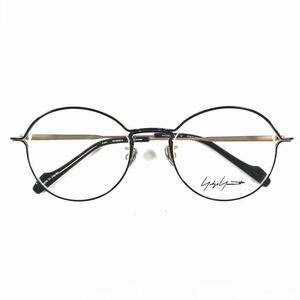 未使用品【ヨウジヤマモト】本物 Yohji Yamamoto 伊達眼鏡 19-0040-4 黒 サングラス メガネ めがね メンズ レディース 日本製 送料520円