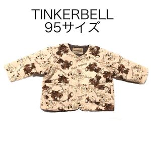 匿名配送 TINKERBELLテディベア綿キルティング裏ジャケット ベージュ ティンカーベル コットン