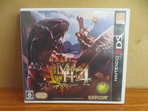 KME13633★ニンテンドー3DSソフト モンスターハンター4 MONSTER HUNTER4 セーブデータあり クリーニング済み 起動確認済み ケース説付 3DS