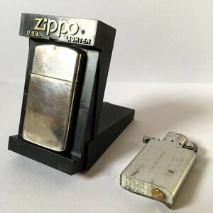 Zippo ジッポー ライター スターリングシルバー スリムタイプ 