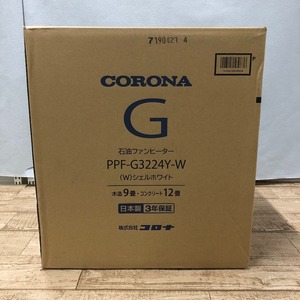 08w4302★1円~ CORONA コロナ 石油ファンヒーター PPF-G3224Y-W (W)シェルホワイト 木造9畳/コンクリート12畳 暖房器具 中古品