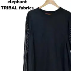 elephant TRIBAL fabrics 長袖カットソー　メンズM 日本製