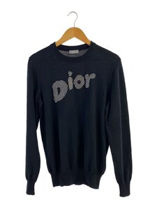 Dior HOMME◆19AW/薄手ニット/薄手セーター/S/ロゴ/ウール/BLK/933M614AT048