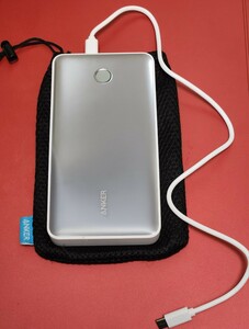 Anker 537 Power Bank (PowerCore 24000, 65W) モバイルバッテリー メッシュケース USBケーブル付き