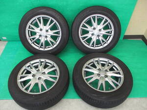 VELVA KEVIN【15×5.5J+50 4H-100】☆2022年製☆DUNLOP LEMANS 175/65R15 埼玉県発 現物確認OK♪4本set アクア フィットなど