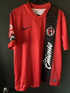 希少！ クラブ・ティフアナ Tijuana 2013-14 ホーム Nike 半袖 ユニフォーム Xoloitzcuintles Xolos メキシコ エスタディオ・カリエンテ