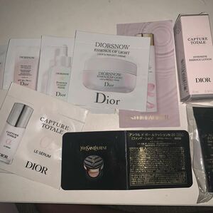 ディオール Dior Yves saint Laurent コスメ サンプル デパコス トラベル カプチュール イヴ・サンローラン