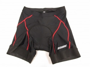 k5974：SOUKE SPORTS 夏用 サイクルパンツ S/L インナーパンツ/レーサーパンツ 4Dパッド付 自転車 メンズ/黒：35