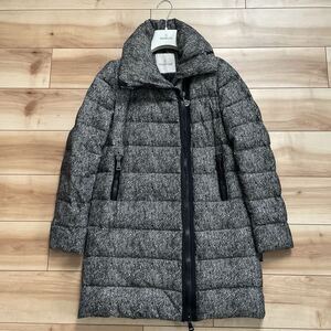 【送料無料】【国内正規品】【美品】MONCLER モンクレール GERBOISE ジェルボワーズ ツイード柄 ダウンコート 00