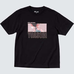 即決 新品未開封 ヨアソビ ユニクロ Tシャツ サイズ XL 送料無料 YOASOBI UNIQULO BLACK Intothenight コラボTシャツ 夜に駆ける ユニクロ