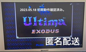 【MSX】ウルティマ　恐怖のエグゾダス　取説付き