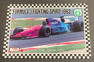 1992 Amada Formula 1 Fighting Spirit Damon Hill 8 RC Rookie Brabham F1 デイモン・ヒル　ルーキー　ブラハム