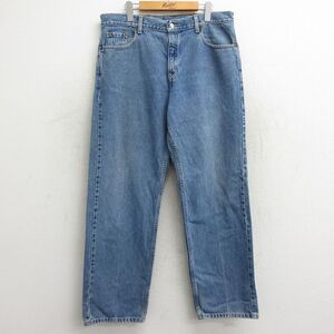 【30%OFF】古着 リーバイス Levis 557 ジーンズ レディース コットン 紺 ネイビー デニム 24sep19 中古 ボトムス ジーパン Gパン ロン 3OF